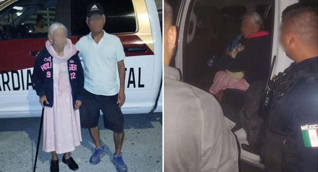 Guardia Estatal auxilió a viajera de la tercera edad extraviada en El Mante