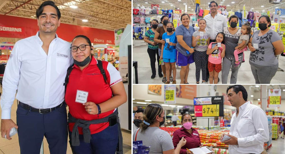 Acuden familias de Reynosa al Super y reciben Folios para Becas