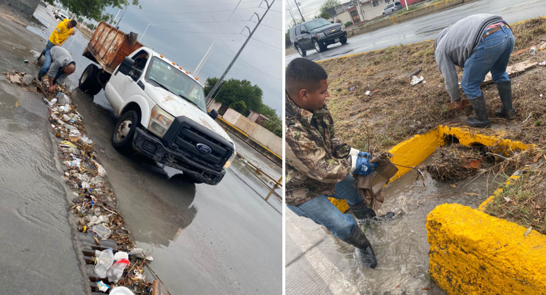 Realiza COMAPA limpieza de alcantarillas y drenes tras lluvia