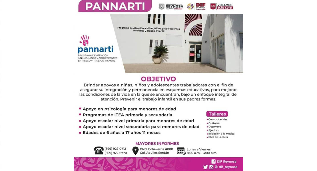 Ofrece PANNARTI apoyo a familias