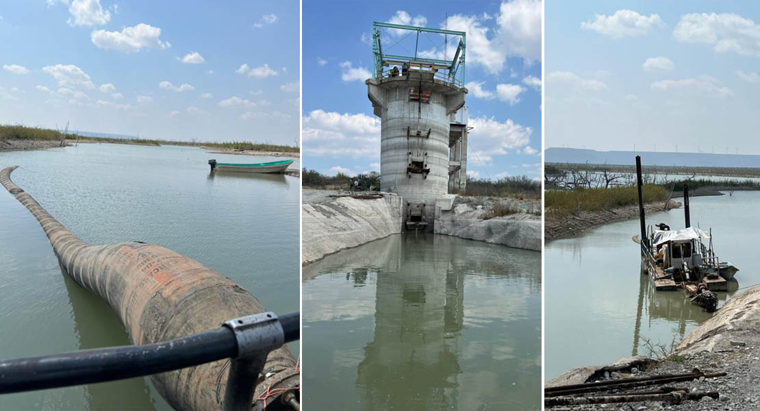 En marcha trabajos de desazolve del acueducto Guadalupe Victoria: Obras Públicas Tamaulipas