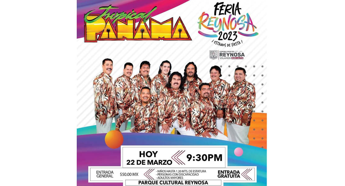 Llega Tropical Panamá a la Feria de Reynosa 2023