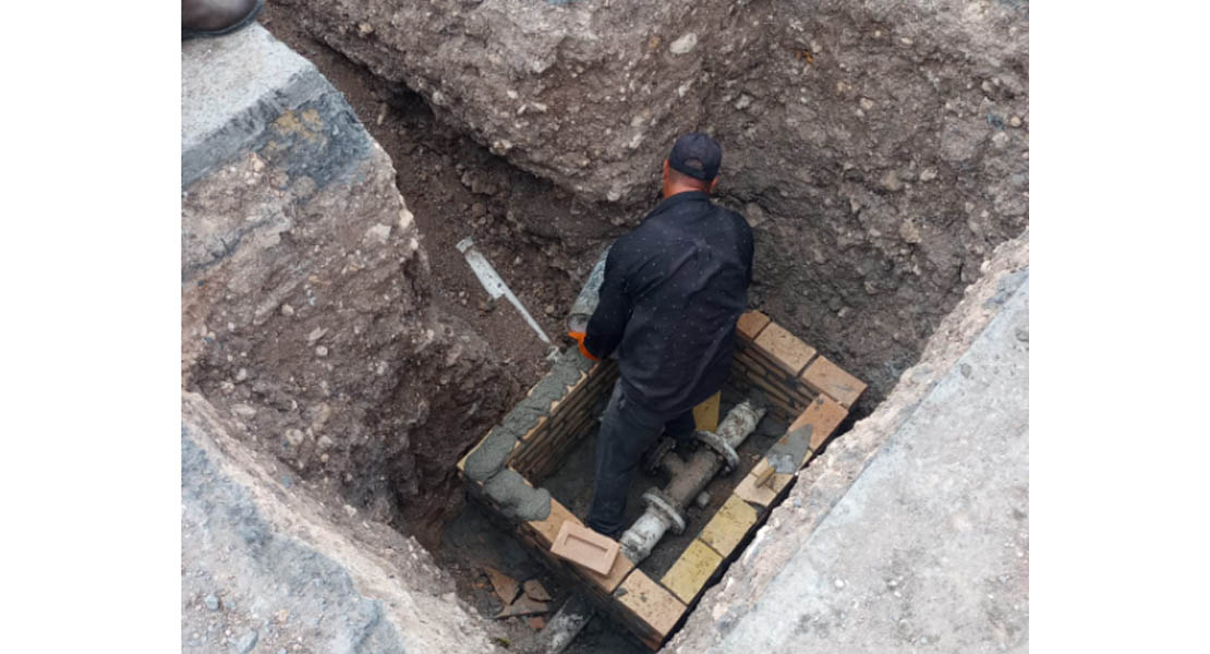 Instaló COMAPA caja de válvulas en Parque Industrial Colonial