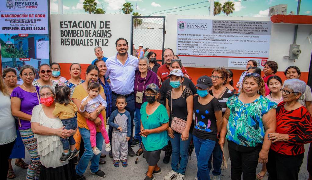 Entregó Carlos Peña Ortiz Estación de Bombeo a Col. Del Bosque Norte