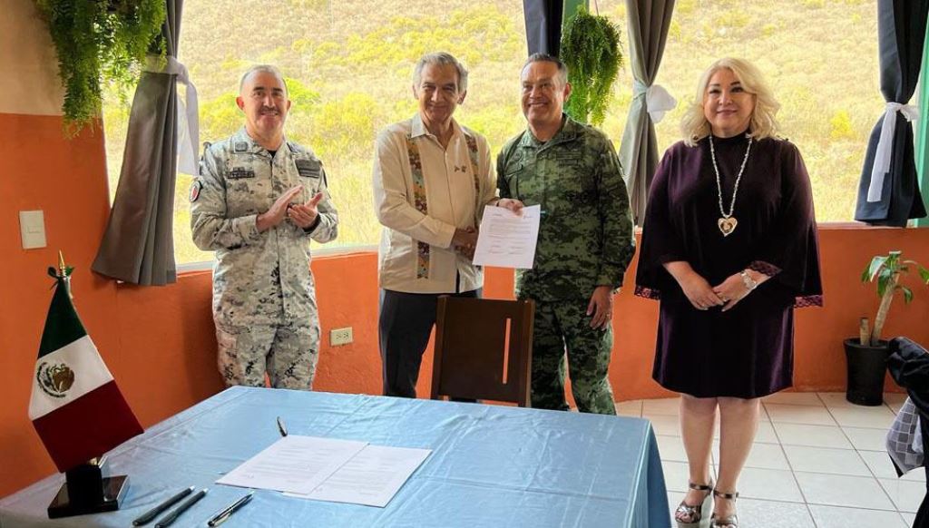 Firma Gobernador convenio con Fuerzas Armadas para fortalecer la seguridad