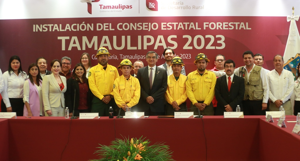 Instala el gobernador Consejo Estatal Forestal en Tamaulipas