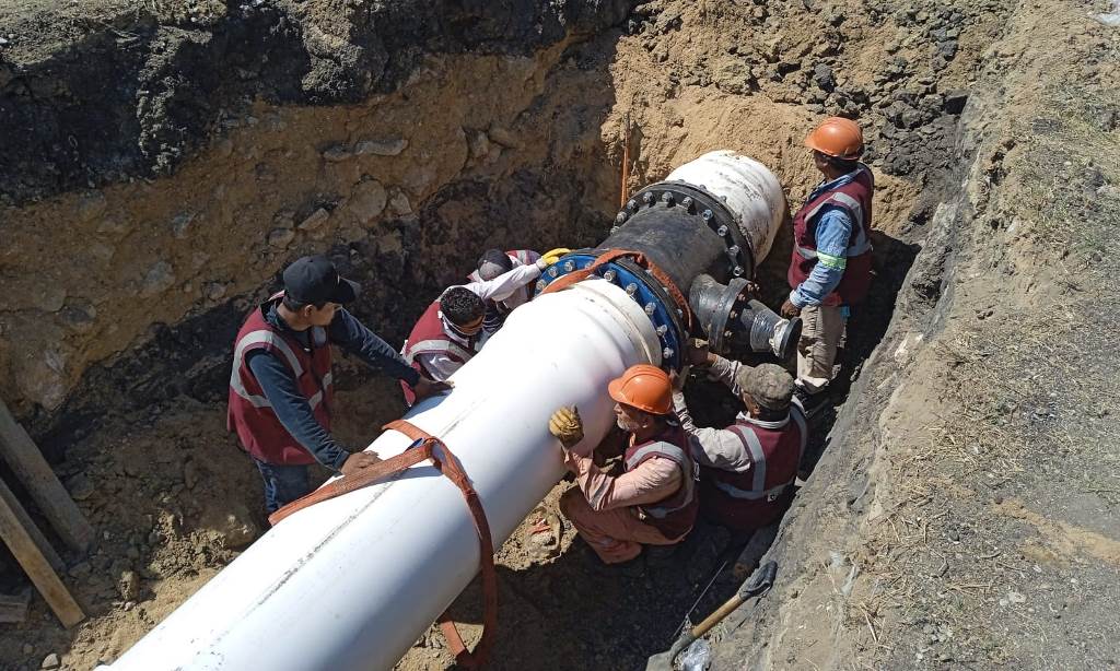 Avanzan obras de infraestructura para abastecimiento de agua potable en el sector sur de Altamira