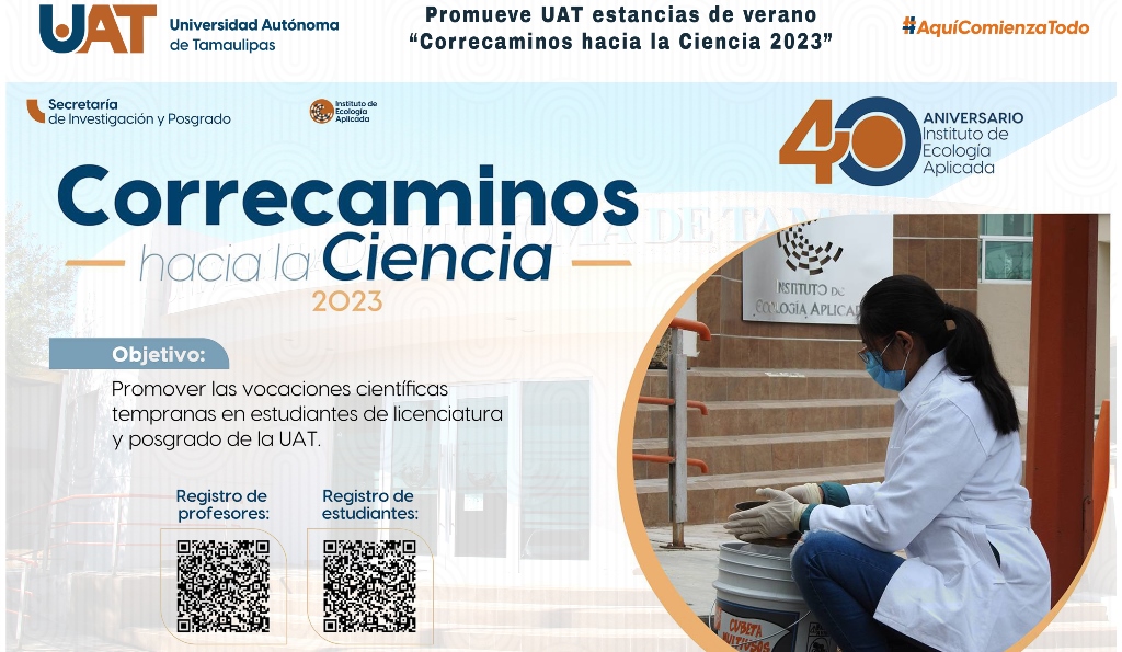 Promueve UAT estancias de verano “Correcaminos hacia la ciencia 2023”