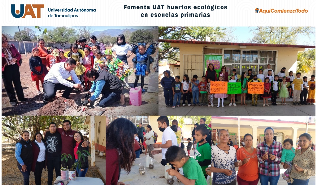 Fomenta UAT huertos ecológicos en escuelas primarias