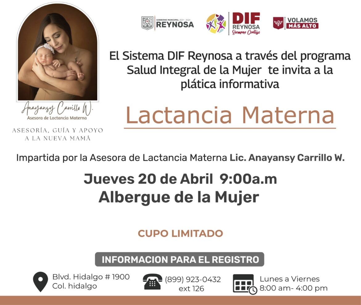 Este jueves Plática Sobre la Lactancia Materna