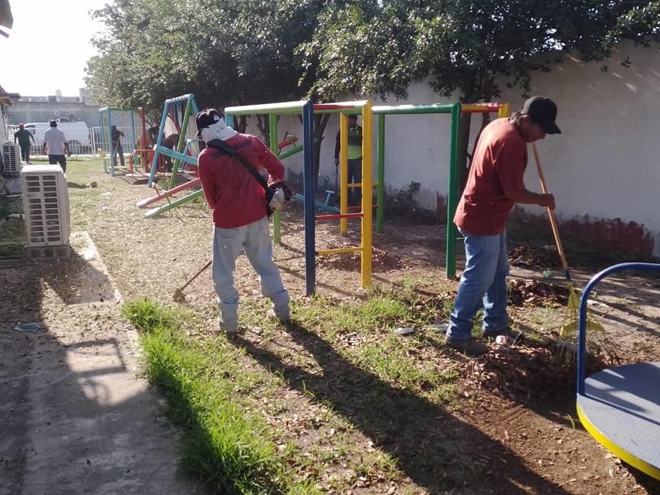 APOYA GOBIERNO DE RÍO BRAVO A PRE-ESCOLAR CAIC SATÉLITE Y MÓDULO CIUDADANO DE COLONIA MORELOS CON MANTENIMIENTO