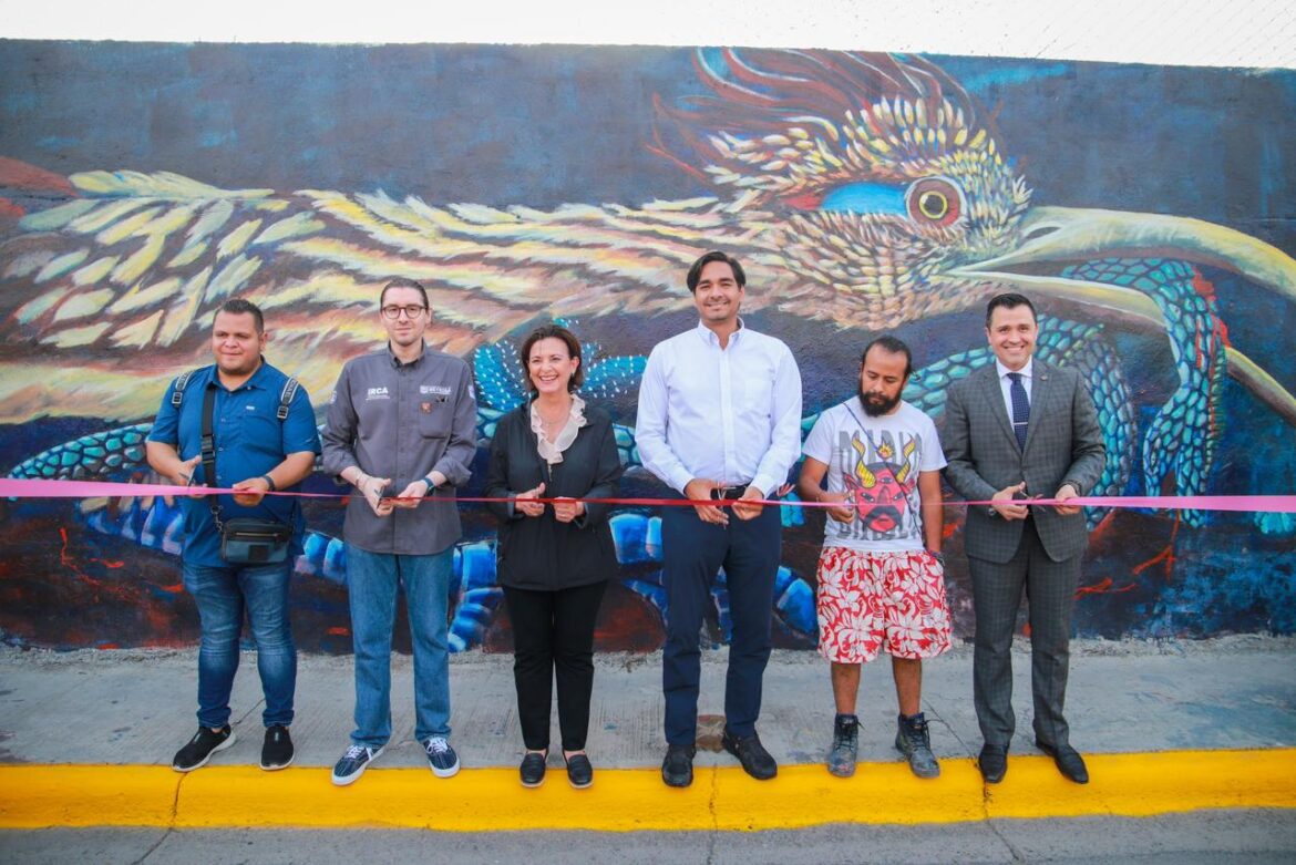 Inauguró Alcalde de Reynosa mural Alegoría al Correcaminos