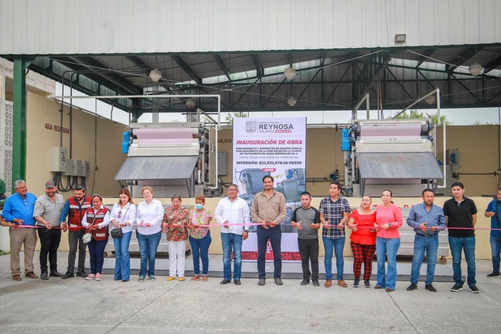Inauguró Alcalde de Reynosa obras en Planta de Tratamiento de Aguas Residuales 1