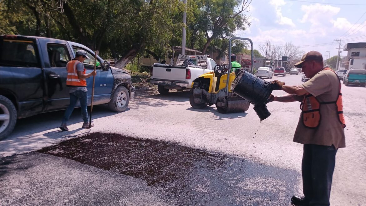 BACHEO PERMANENTE PARA VIALIDADES POR PARTE DEL GOBIERNO DE RÍO BRAVO