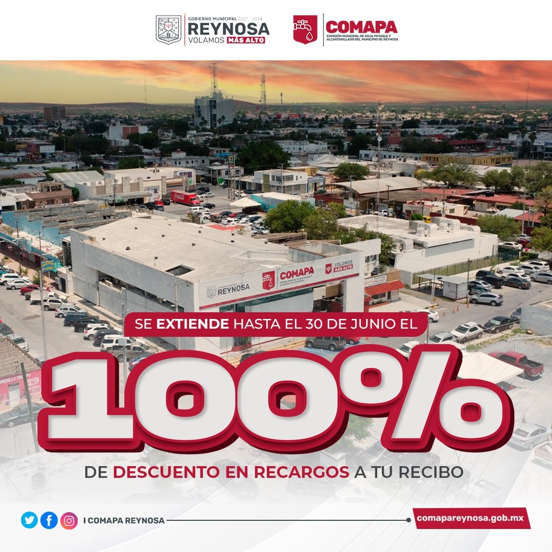 Invita COMAPA a aprovechar últimos días del 100% de descuento en recargos