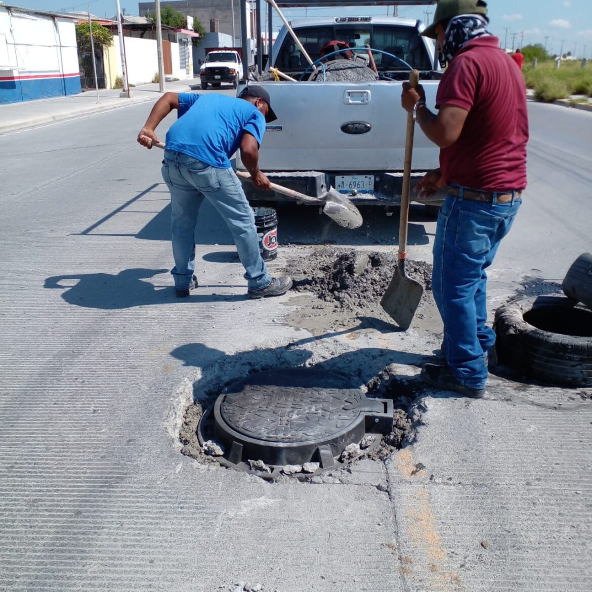 Llevó COMAPA trabajos de mantenimiento de pozos a Villa Florida