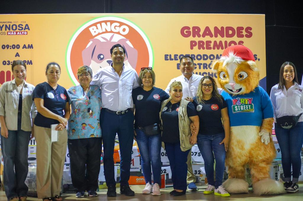 Apoyaron reynosenses Bingo Perrón a beneficio de rescatistas animalistas
