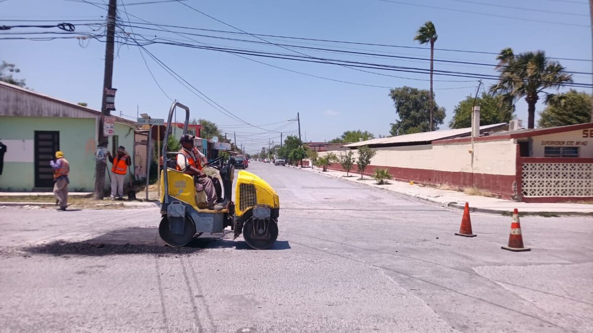 REFUERZA GOBIERNO DE RÍO BRAVO TRABAJOS DE BACHEO; REHABILITACIÓN LLEGA A CALLES GUANAJUATO Y TLAXCALA
