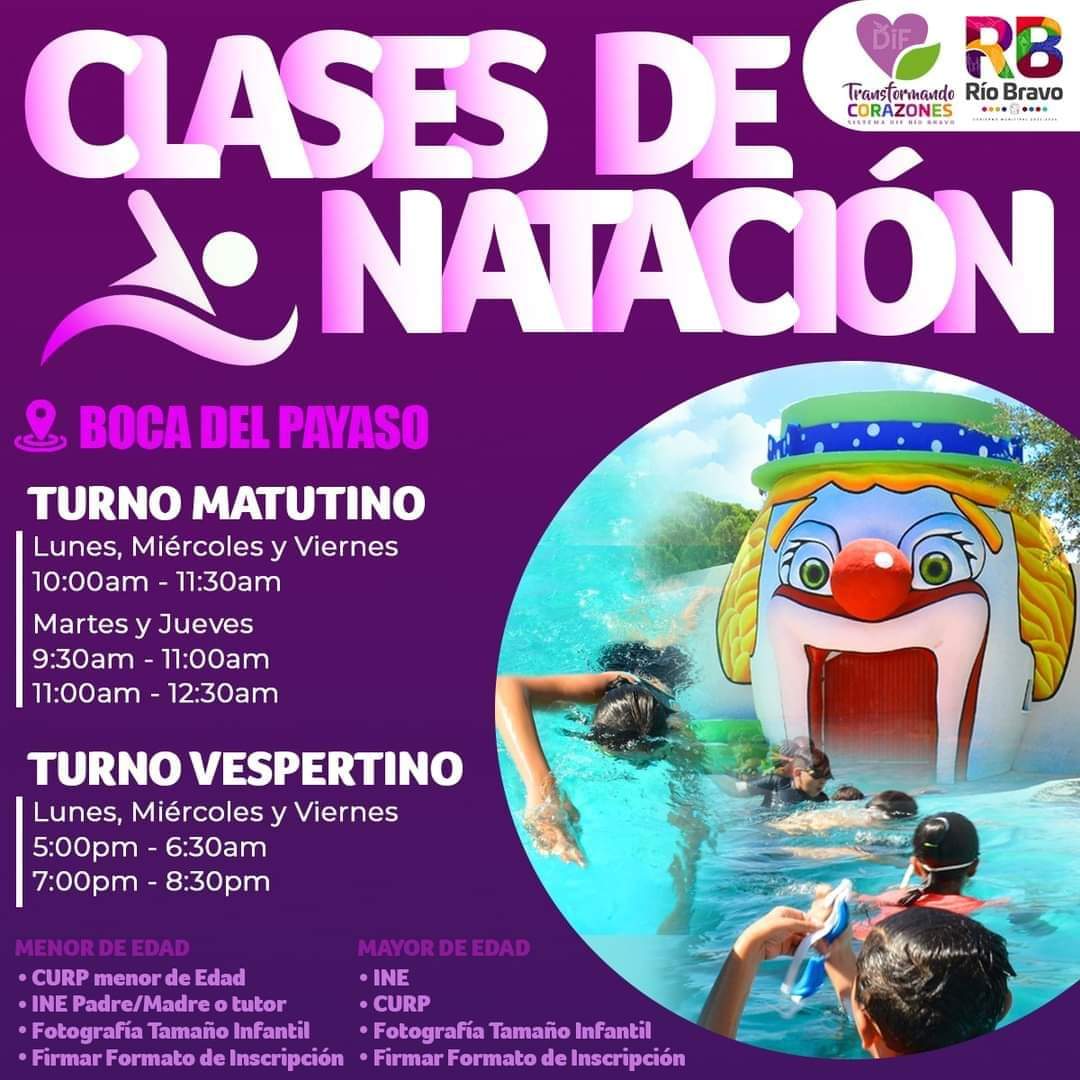 TE INVITAMOS A QUE TE UNAS A LAS CLASES DE NATACIÓN EN ESTAS VACACIONES.