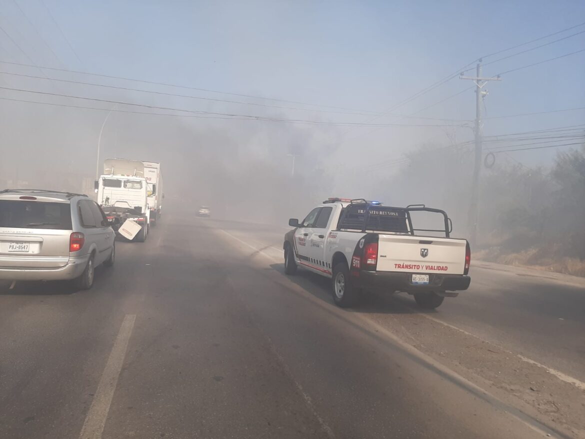 Aviso de PCyB por baja visibilidad en libramiento Monterrey Reynosa