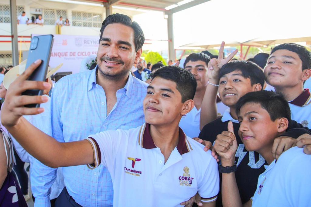 Dio el Arranque del Ciclo Escolar 2023-2024 el Alcalde de Reynosa