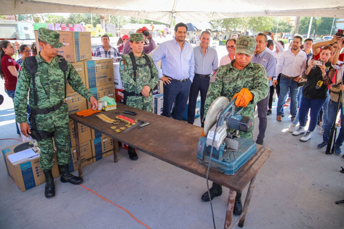 Suman esfuerzos Gobierno de Reynosa y SEDENA en campaña de Canje de Armas de Fuego