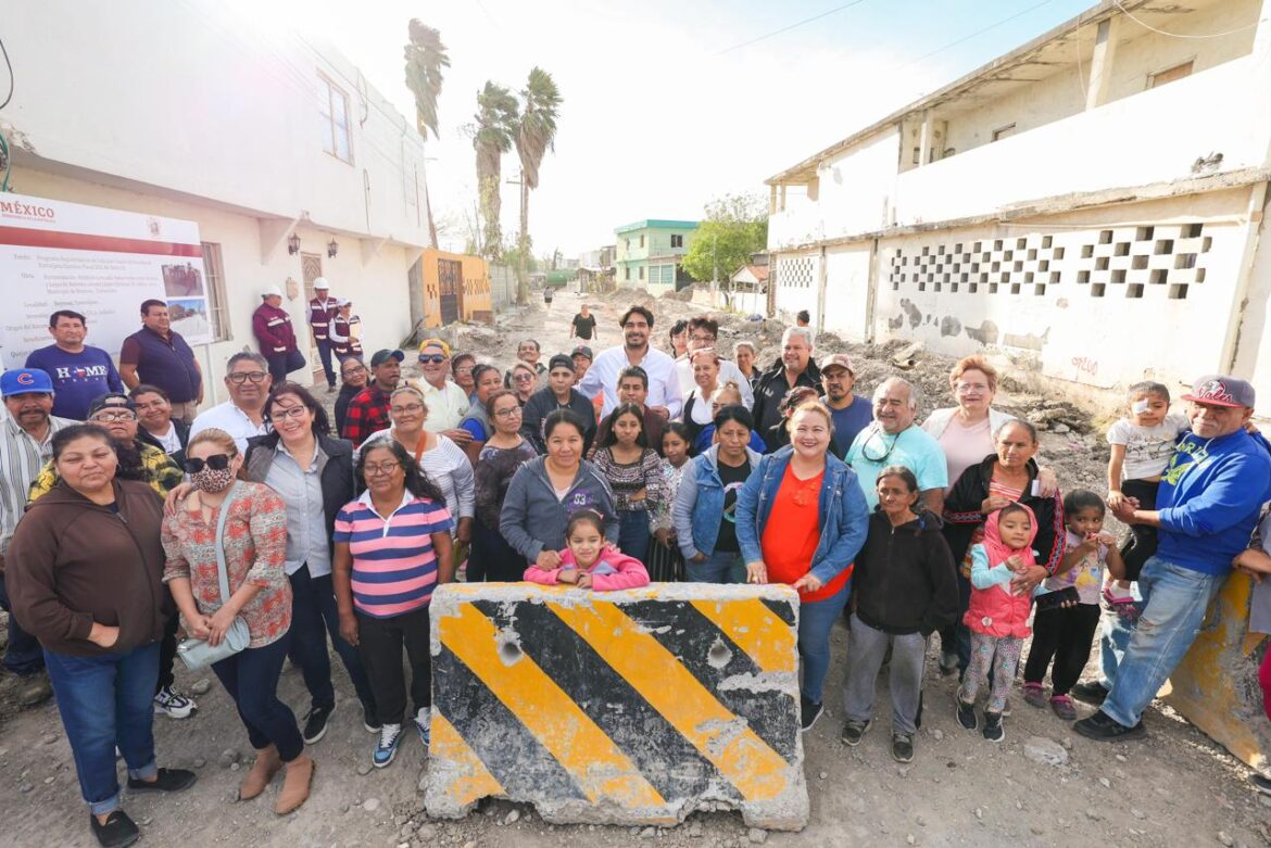 Mejora bienestar de familias pavimentación de 4.6 MDP del Gobierno de Carlos Peña Ortiz
