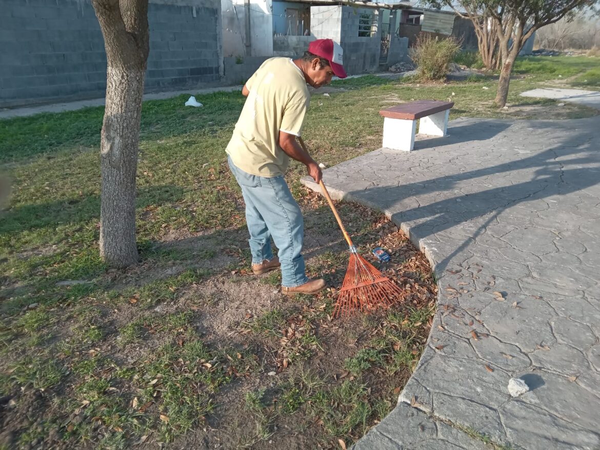 BRINDA CUIDADOS PERMANENTES GOBIERNO DE RÍO BRAVO A PARQUES EN CONQUISTADORES; PASEO DEL VALLE Y NUEVO AMANECER