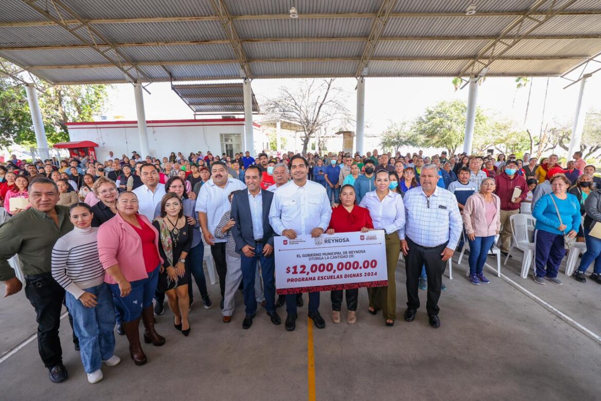 Beneficia Gobierno de Reynosa a «Escuelas Dignas»