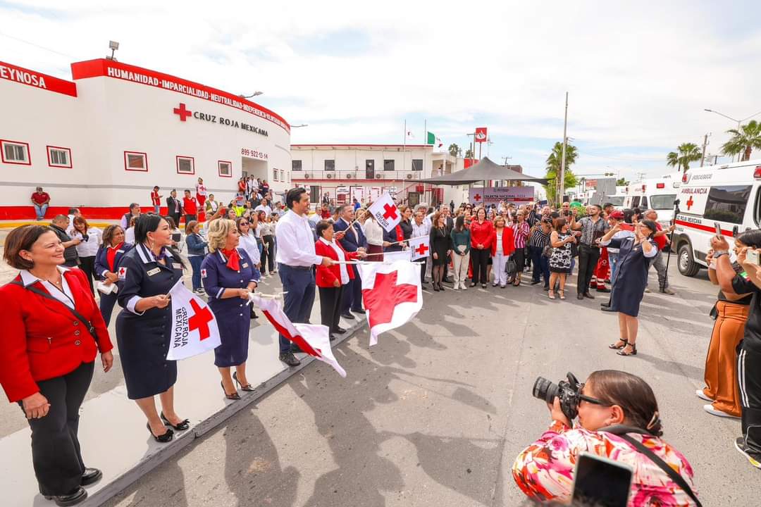 Reconoce Cruz Roja apoyo de Carlos Peña Ortiz para garantizar salud de reynosenses