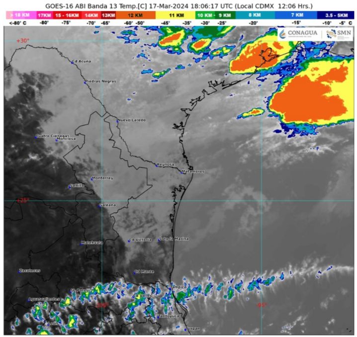 Protección Civil Reynosa mantiene alerta ante pronóstico de lluvia